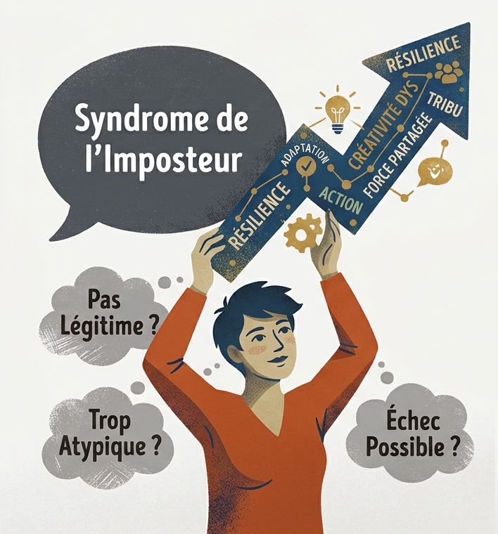 Syndrome de l’imposteur et entrepreneuriat : pourquoi les profils DYS (ou leurs proches) en souffrent… et comment s’en libérer